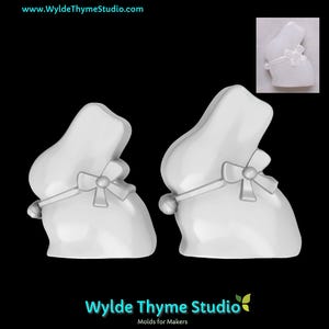 Chocolate Bunny Mold - Bath Bomb Mold | Soap Mold | Resin Mold | Craft Mold | Treat Mold | Chocolate Mold | Plaster Mold | Easter Mold