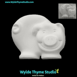 Oinkers Pig Mold  - Plastic Mold for Bath Bombs | Soap Mold | Resin Mold | Craft Mold | Plaster Mold | Bath Bomb Mold | Pig Bath Bomb Mold