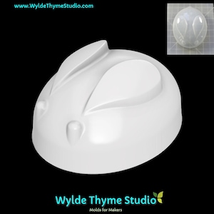 Bunneh Hasen Gießform - 8,5 cm Kunststoffform | Seifenform | Harzform | Bastelform | Gipsform | Leckerliform | Schokoladenform | Osterform