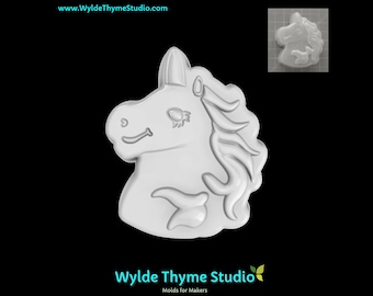 Unicorn Silhouette Mold - 2.80" Plastic Mold | Craft Mold | Soap Mold | Craft Mold | Chocolate Mold | Bath Bomb Mold | Treat Mold