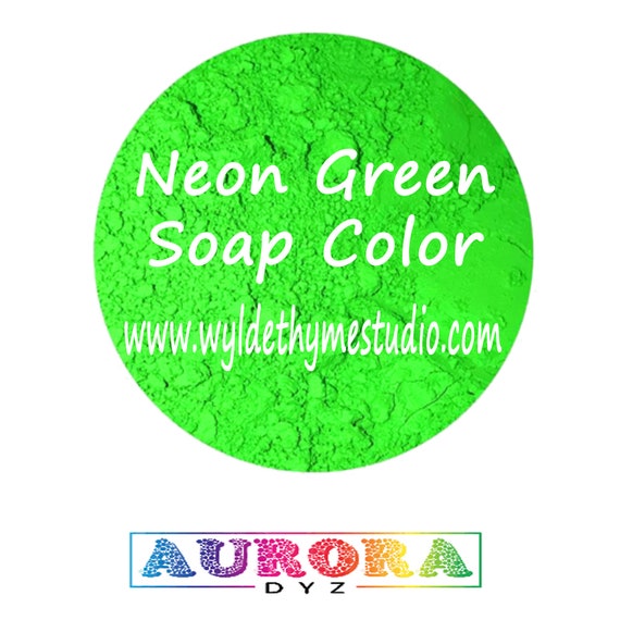 Neon Green Soap Colorant Oil Soluble Colorant Craft Colorant Neon Dye Soap  Dye Aurora Dyz Neon Dye Bright Green Dye 