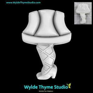 Leg Lamp Mold - 3.85&quot; Craft Mold | Soap Mold | Resin Mold | Chocolate Mold | Bath Bomb Mold | Treat Mold | Hot Cocoa Bomb | Christmas Story