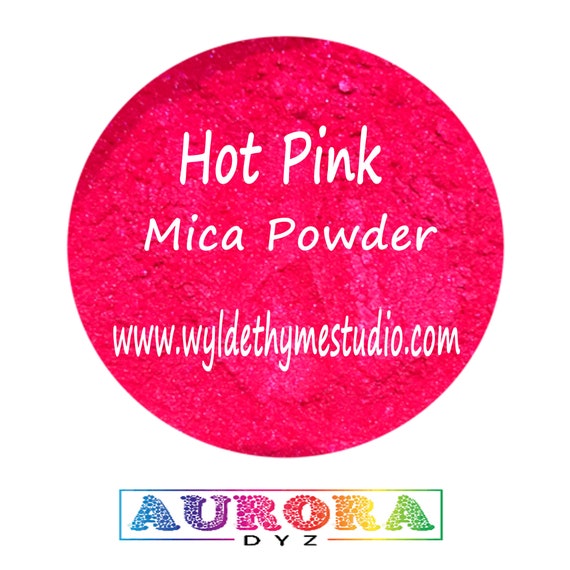 Neon Pink Mica Powder Colorant