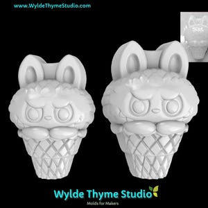 La Bubu Ice Cream Mold - Plastic Mold | Craft Mold | Soap Mold | Resin Mold | Chocolate Mold | Bath Bomb Mold | Plaster Mold | Treat Mold