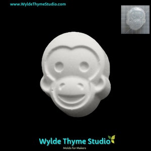 Lil Monkey Mold - 2.50&quot; Plastic Mold | Soap Mold | Resin Mold | Craft Mold | Plaster Mold | Treat Mold | Chocolate Mold | Bath Bomb Mold