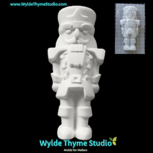 Earl Nutcracker Mold - Plastic Mold for Bath Bombs | Soap Mold | Resin Mold | Craft Mold | Bath Bomb Mold | Plastic Nutcracker Mold