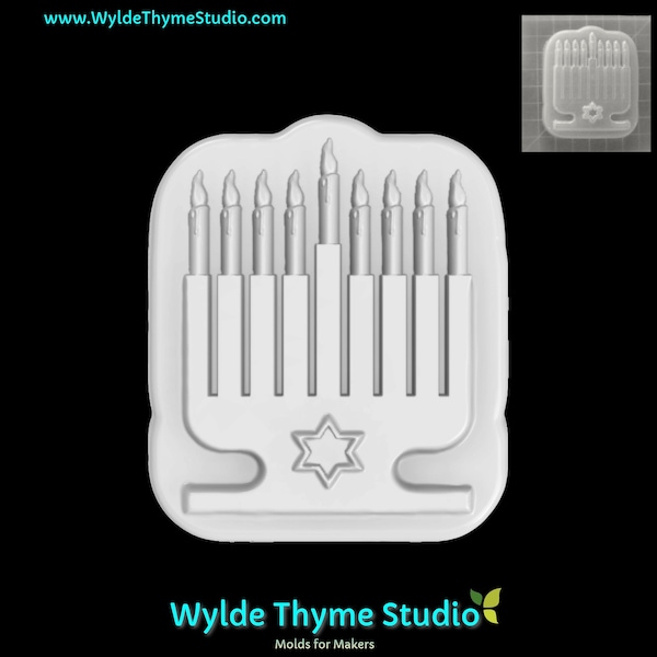 Hanukkah candles mold