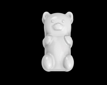 Gummy Bear Med. Mold 2.85" - Medium Gummy Bear Mold, Candy Bear Mold, Bath Bomb Mold, Soap Mold, Plaster Mold, Resin Craft Mold
