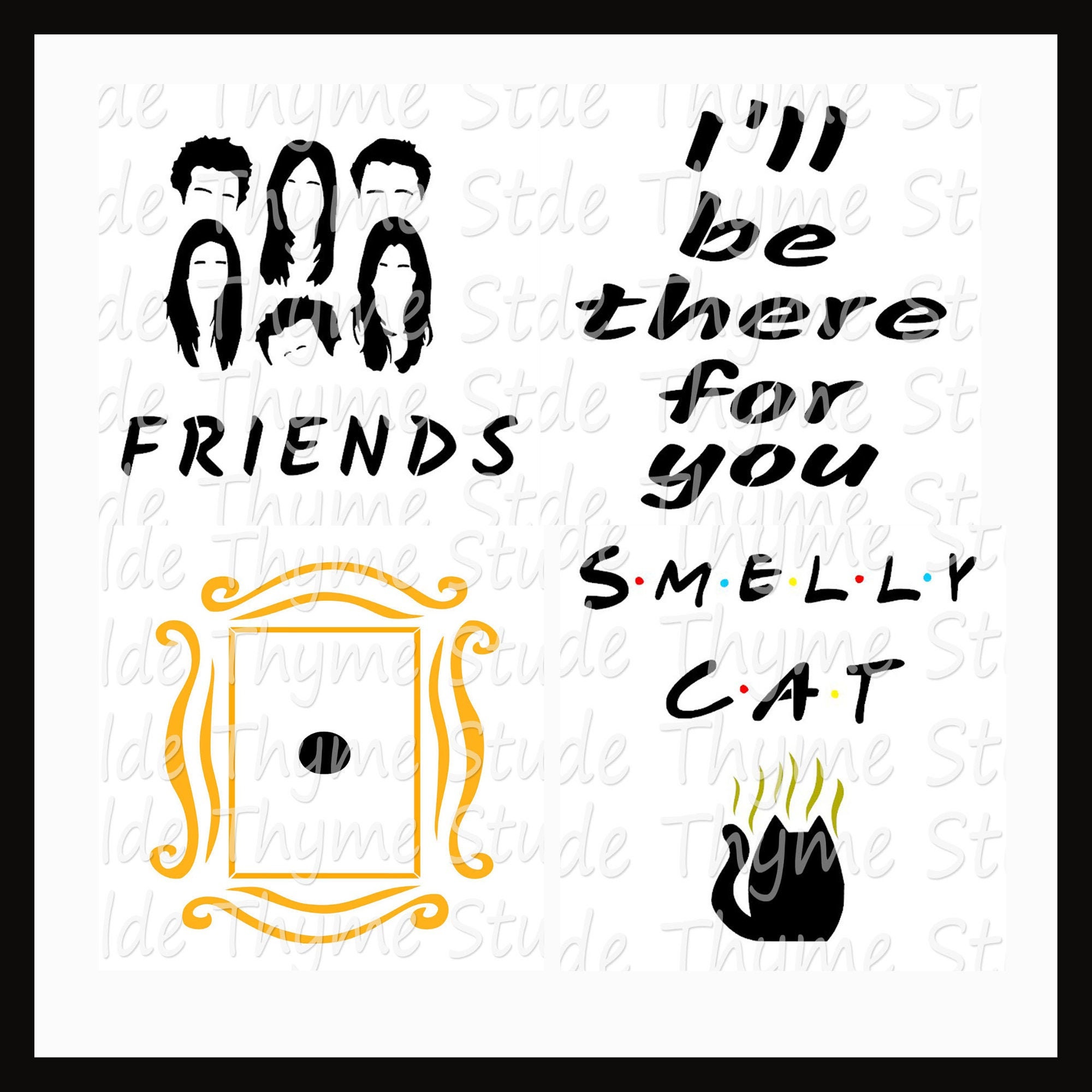 Friends TV Stencil Bath Bomb Stencil Cookie Stencil Etsy