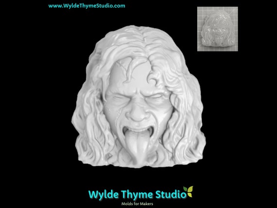 Regan MacNeil Mold - 3.25" Horror Mold | Soap Mold | Resin Mold | Craft Mold | Bath Bomb Mold | Plaster Mold | Halloween Mold