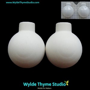 Bomb 2 Piece Mold  - Plastic Mold for Bath Bombs | Soap Mold | Resin Mold | Craft Mold | Plaster Mold | Bath Bomb Mold | Round Bath Bomb