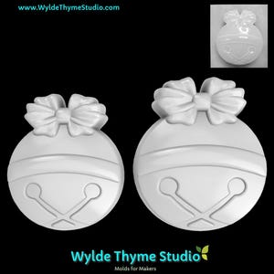 Jingle Bell Mold - Craft Mold | Soap Mold | Resin Mold | Chocolate Mold | Bath Bomb Mold | Treat Mold | Plaster Mold | Christmas Mold