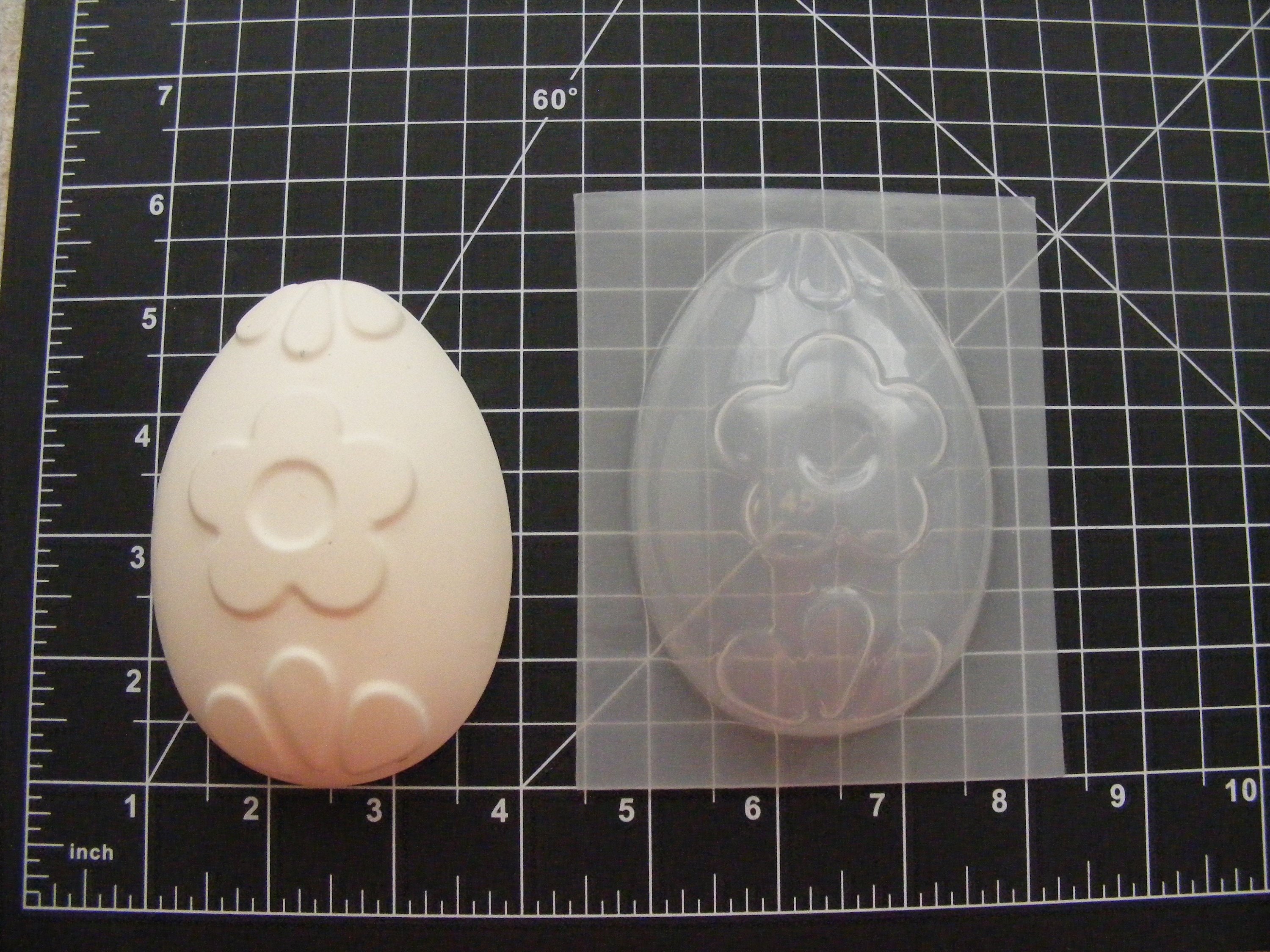 Easter Egg Mold Flower Plastic Mold for Bath Bombs Soap Etsy