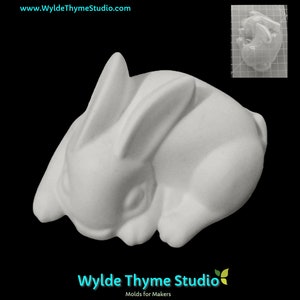 Hasenform schlafend - Kunststoffform für Badebomben | Seifenform | Resin Gießform | Gießform | Gipsform | Gießform Badebombe | Ostern
