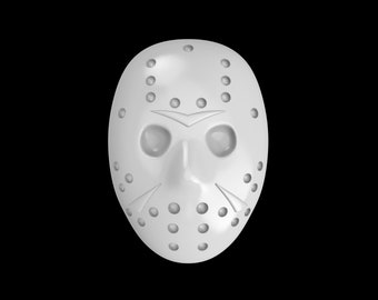 Killer Hockey Mask Mold - 3.90" Craft Mold | Soap Mold | Resin Mold | Chocolate Mold | Bath Bomb Mold | Treat Mold | Plaster Mold | Jason