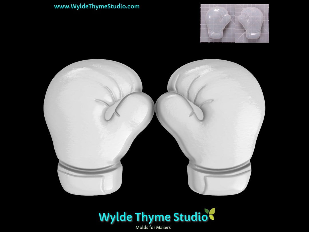 Boxing Glove Mold 3.50 Bath Bomb Mold Chocolate Mold Soap Mold Resin