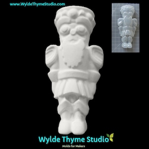 Duke Nutcracker Mold 5.65" - Christmas Nutcracker Mold, Holiday Soldier Mold, Bath Bomb Mold, Soap Mold, Plaster Mold, Resin Mold