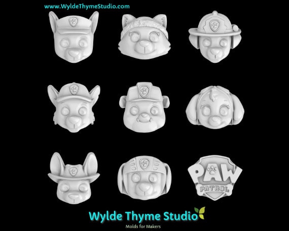 Cake Paw Patrol Fondant Molds Deluxe Paw Patrol Birthday Choose A