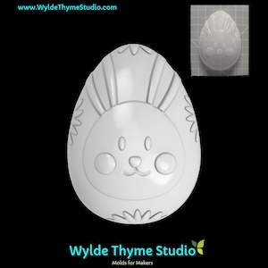 Hase Ei Gießform 11 cm Bastelform | Seifenform | Harzform | Schokoladenform | Badebomben Gießform | Leckerli Form | Gipsform | Osterhase
