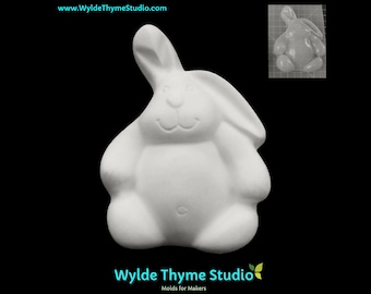 Chubby Bunny Mold - Moule en plastique pour bombes de bain | Moule à savon | Moule en résine | Moule artisanal | Moule en plâtre | Moule de bombe de bain | Pâques