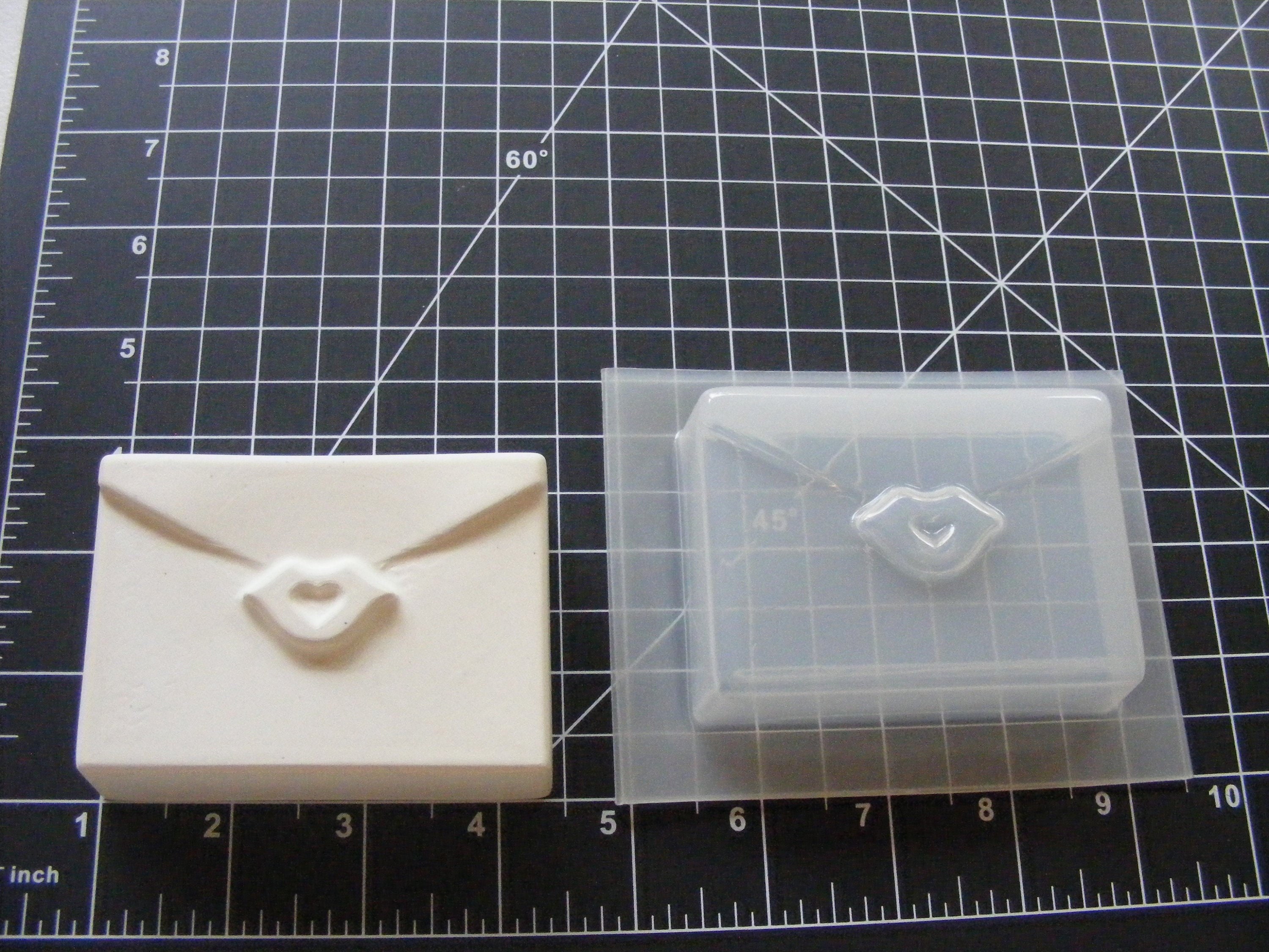 LOVE LETTER PIECES mold Chocolate Candy soap making valentines cake toppers