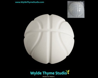 Moule de basket-ball - Moule en plastique pour bombes de bain | Moule à savon | Moule en résine | Moule artisanal | Moule pour bombe de bain | Moule pour bombe de bain de basket-ball | Sport