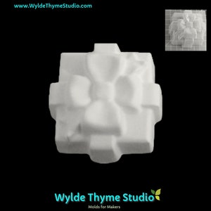 Present Square Mold - 3&quot; Craft Mold | Soap Mold | Resin Mold | Chocolate Mold | Bath Bomb Mold | Treat Mold | Plaster Mold | Gift Mold