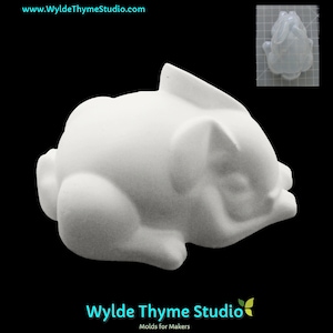 Hasenform Badeohren RT Hase - Kunststoffform für Badebomben | Seifenform | Resin Gießform | Gießform | Gipsform | Gießform Badebombe | Ostern