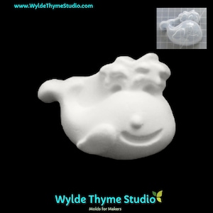 Lil Whale Mold  - Plastic Mold for Bath Bombs | Soap Mold | Resin Mold | Craft Mold | Plaster Mold | Bath Bomb Mold | Whale Bath Bomb Mold