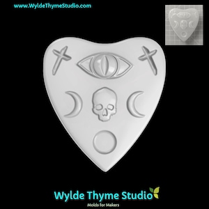 Planchette Mold - 3.10&quot; Chocolate Mold | Soap Mold | Resin Mold | Craft Mold | Bath Bomb Mold | Treat Mold | Plaster Mold | Ouija Demon
