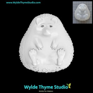 Hedgehog Mold - 3.10" Plastic Mold | Bath Bomb Mold | Soap Mold | Resin Mold | Craft Mold | Treat Mold | Chocolate Mold | Animal Mold