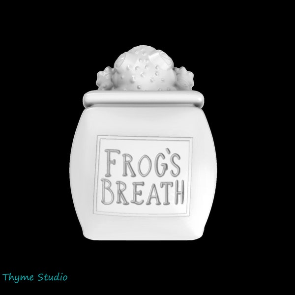 Frogs Breath Jar Mold  - 3.15" Craft Mold | Soap Mold | Resin Mold | Chocolate Mold | Bath Bomb Mold | Treat Mold | Plaster Mold | Halloween