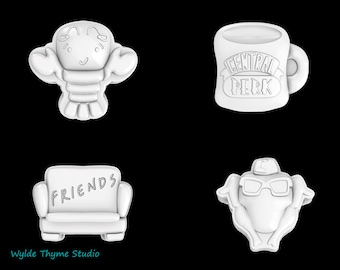 Friends Mold TV series  - Plastic Mold for Bath Bombs | Soap Mold | Resin Mold | Craft Mold | Plaster Mold | Bath Bomb Mold | Friends