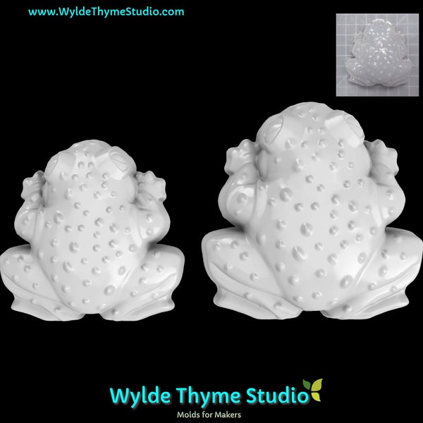 Frog Mold - Craft Mold | Soap Mold | Resin Mold | Chocolate Mold | Bath Bomb Mold | Treat Mold | Plaster Mold | Bullfrog Mold | Toad Mold