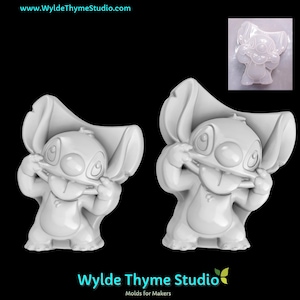 Hawaiian Alien Mold - Craft Mold | Soap Mold | Resin Mold | Chocolate Mold | Bath Bomb Mold | Plaster Mold | Animated Cartoon Mold