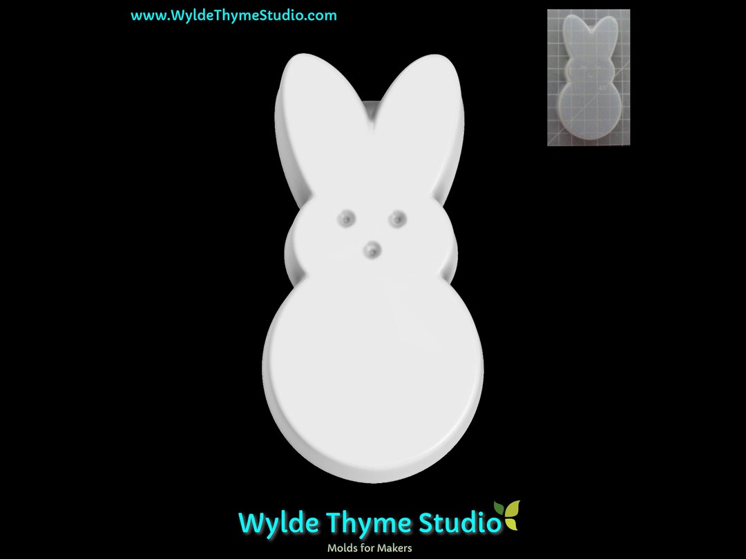 Marshmallow Bunny Mold 4.65 Craft Mold Soap Mold Resin Mold Chocolate