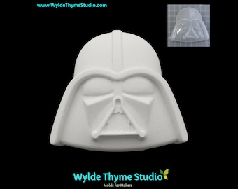 Star Wars Darth Vader Mold - 3.30" Plastic Mold | Soap Mold | Resin Mold | Craft Mold | Bath Bomb Mold | Treat Mold | Jedi Mold | Space Mold