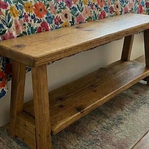 Handmade Rustic Reclaimed Wooden Bed End Bench, various sizes Bild 9