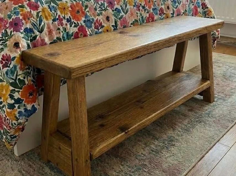 Handmade Rustic Reclaimed Wooden Bed End Bench, various sizes Bild 9