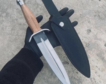 8-inch blade exceptional dagger knife | handcrafted carbon steel blade