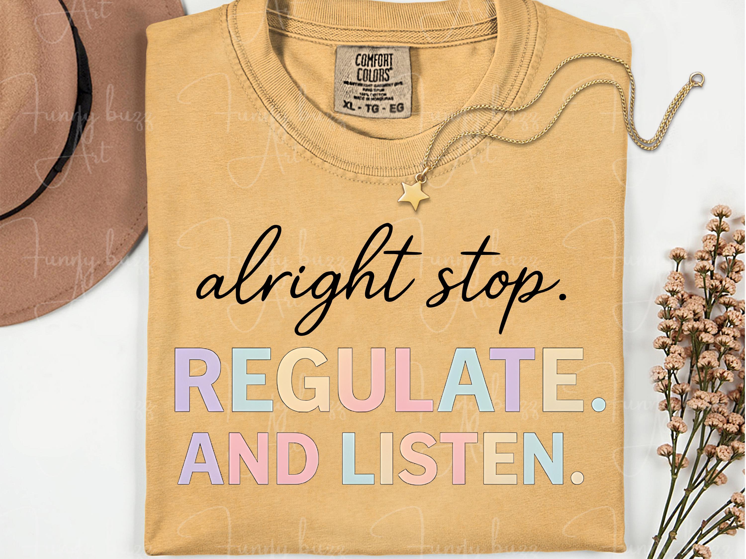 Alright Stop Regulate and Listen PNG SVG, Special School Education ...