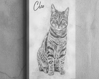 Cat Portrait, Dog Portrait, Pet Painting, Custom Dog Portrait, Pet Wall Art, Pet Portrait Custom, Animal Painting, Custom Pet Portrait