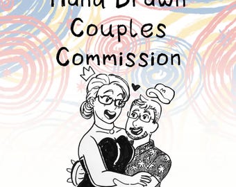 Hand Drawn Couple Commission