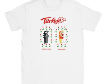 Ottoman T-Shirt -Turkish - Couple Design: Atatürk / Latife, Hürrem / Süleiman - Tulip Emblem