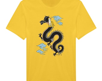 Crouching Tiger Hidden Dragon T‑Shirt – Black Edition China Map Art & Mythical Design