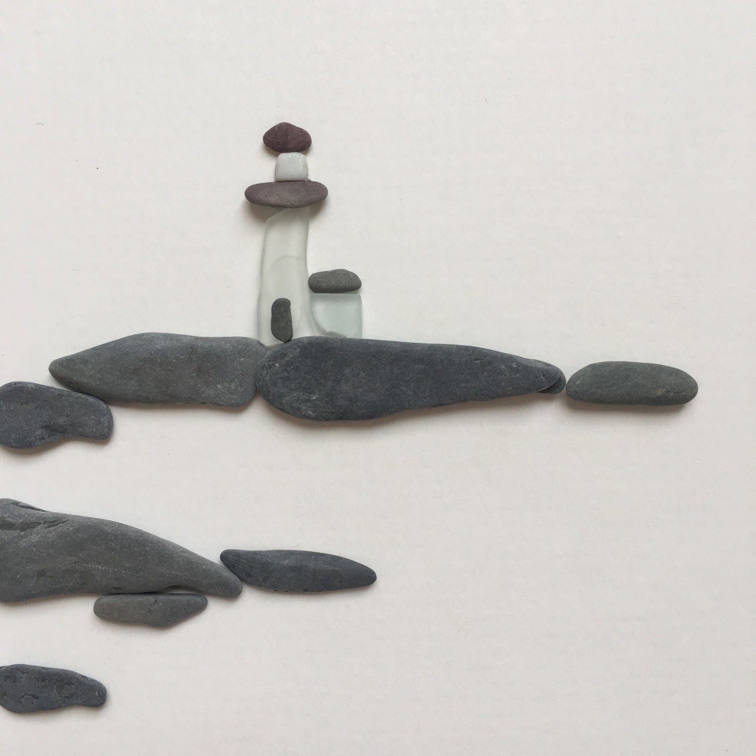 Pebble Art by Sharon Nowlan sea glass lighthouse pebble art Etsy