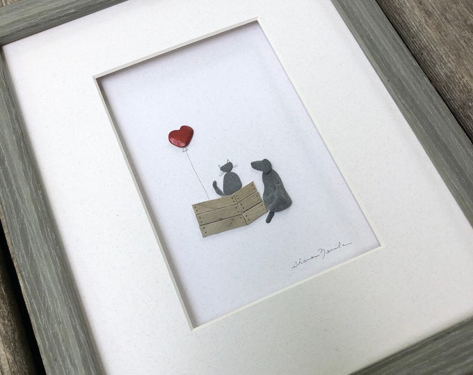 Cat and Dog Art 8 by 10 Etsy