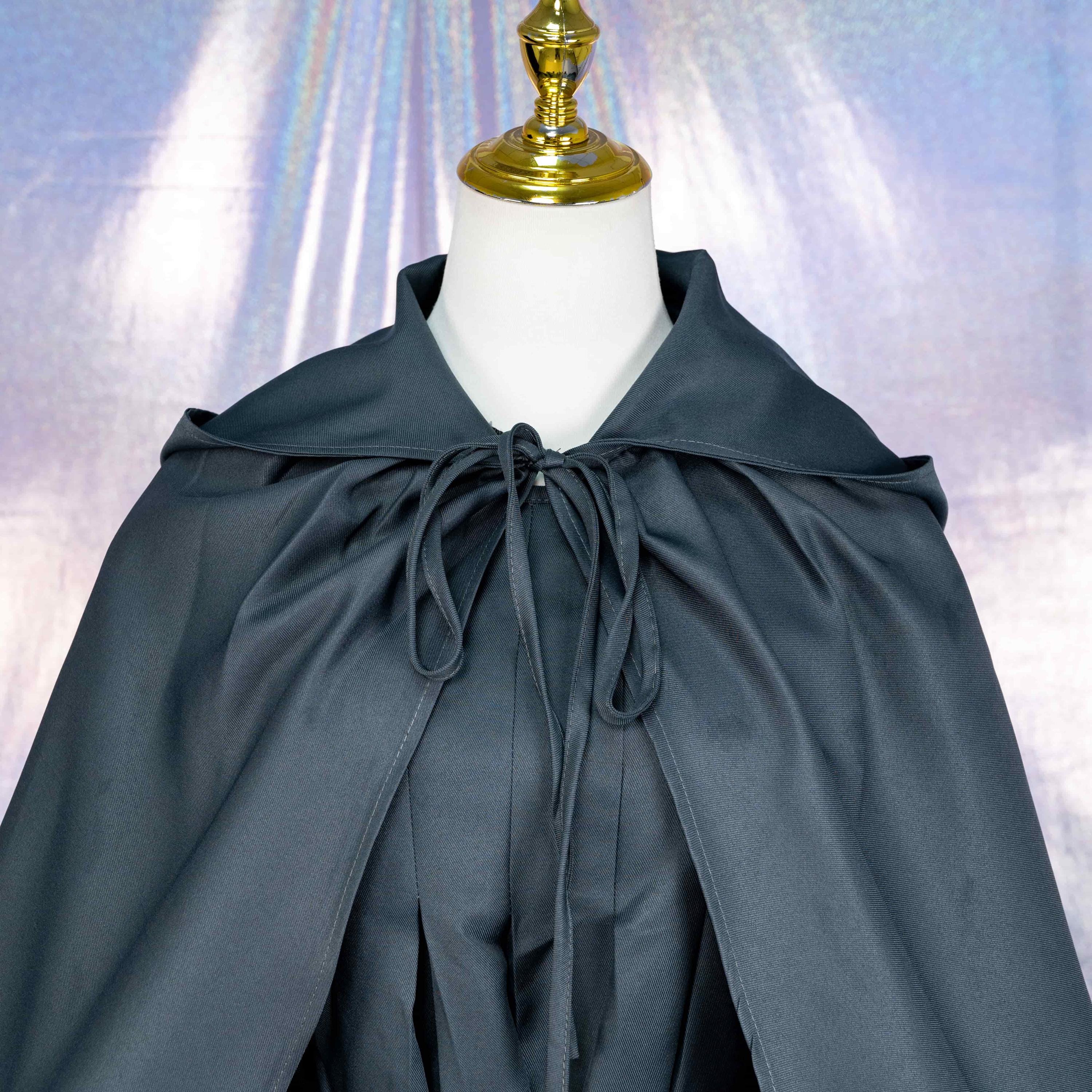 Mage Long Robe Medieval Grey Wizard Cosplay Costume Fantasy Mage Robe Outfit S M L XL ...
