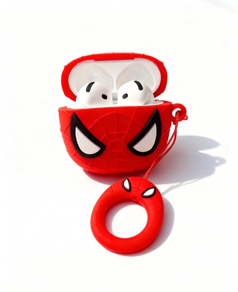 3D AirPods 4 case , super hero air pod pro , pro 2 case , shock resistant , made from robust silicone, super hero AirPods 4 case image 1