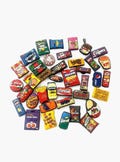 Junk food and snacks brands shoe charms, fast food clog charms , retro snack food shoe charms